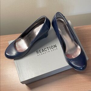 Kenneth Cole Reaction 4” Blue Wedges